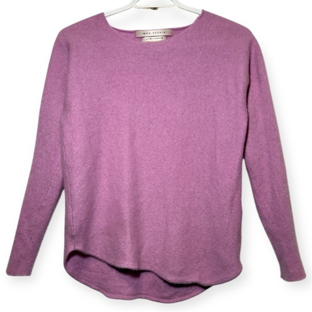 Max Studio 100% Cashmere Purple Women's Sweater size S